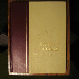 Rand McNally World Atlas Imperial Edition 1968 Hard Cover